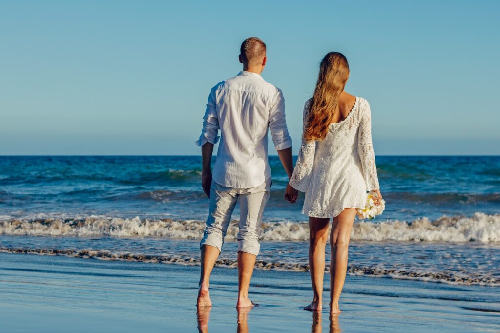 wedding, beach, love, couple, young couple, marriage, husband and wife, bride and groom, happy couple, romantic, together, holding hands, gran canaria, canary islands, sea, ocean, summer, maspalomas, wedding, wedding, couple, couple, couple, nature, couple, couple